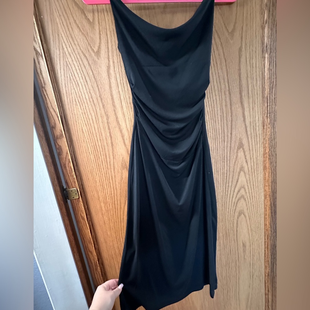 Heart Moon Star Black Spaghetti Strap dress Size XS